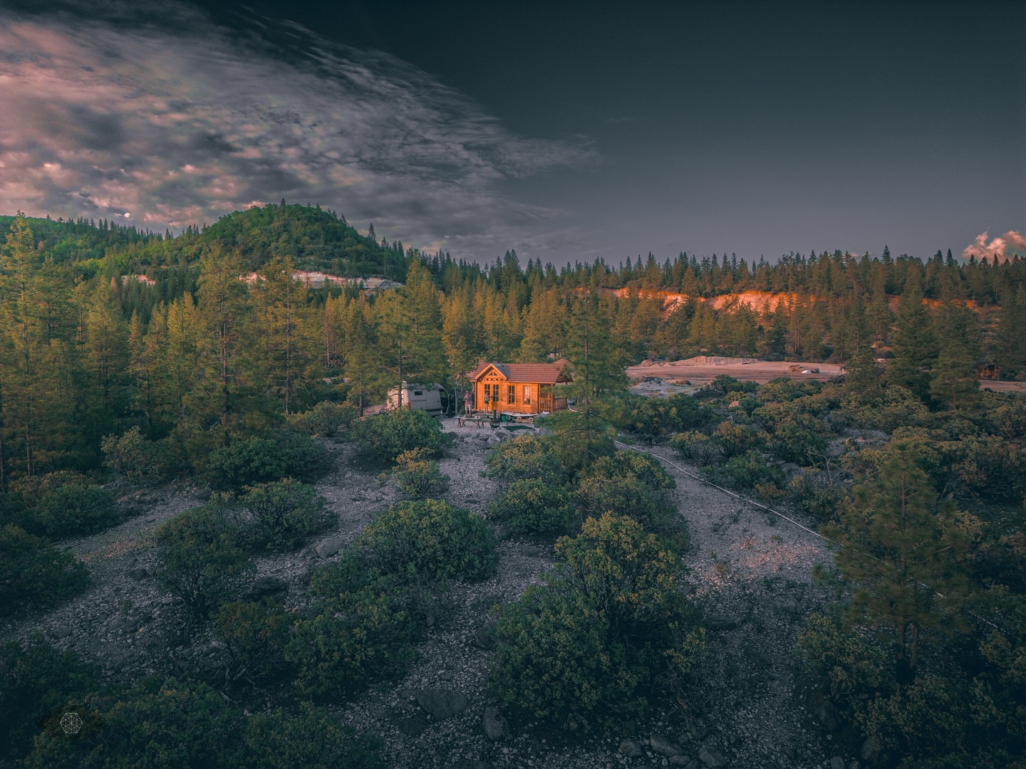 TinyCabinSunset